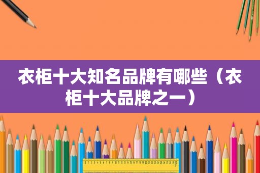 衣柜十大知名品牌有哪些（衣柜十大品牌之一）
