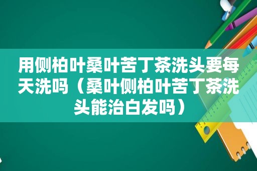 用侧柏叶桑叶苦丁茶洗头要每天洗吗（桑叶侧柏叶苦丁茶洗头能治白发吗）