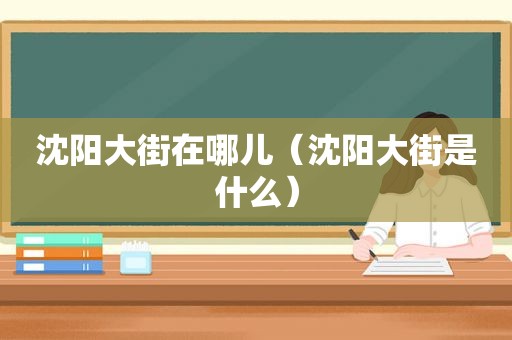 沈阳大街在哪儿（沈阳大街是什么）