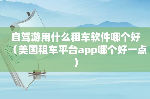 自驾游用什么租车软件哪个好（美国租车平台app哪个好一点）