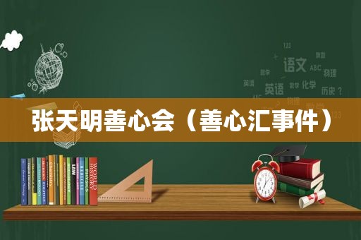 张天明善心会（善心汇事件）
