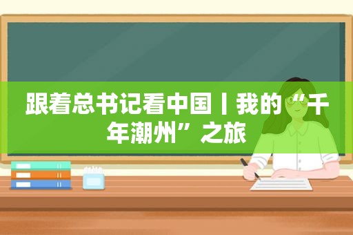 跟着总书记看中国丨我的“千年潮州”之旅
