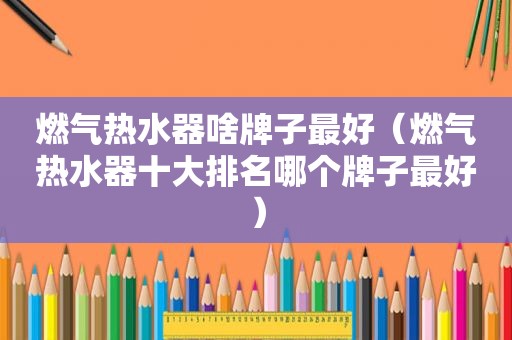 燃气热水器啥牌子最好（燃气热水器十大排名哪个牌子最好）