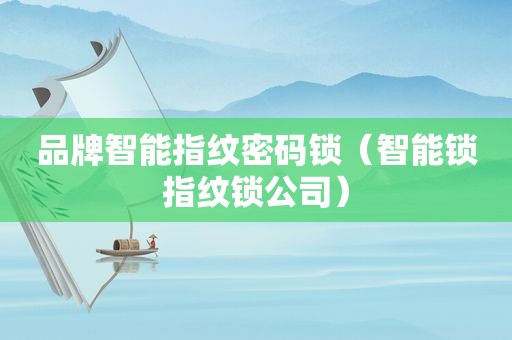 品牌智能指纹密码锁（智能锁指纹锁公司）