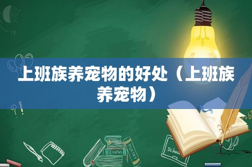 上班族养宠物的好处（上班族养宠物）