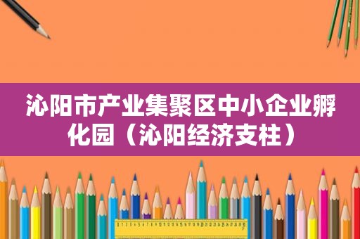 沁阳市产业集聚区中小企业孵化园（沁阳经济支柱）