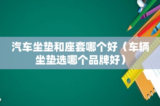 汽车坐垫和座套哪个好（车辆坐垫选哪个品牌好）