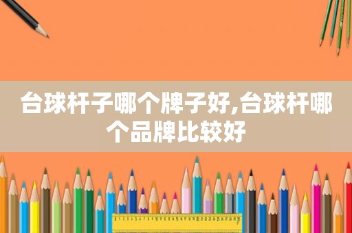 台球杆子哪个牌子好,台球杆哪个品牌比较好
