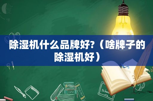 除湿机什么品牌好?（啥牌子的除湿机好）