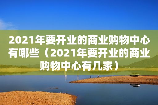 2021年要开业的商业购物中心有哪些（2021年要开业的商业购物中心有几家）