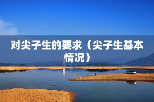 对尖子生的要求（尖子生基本情况）