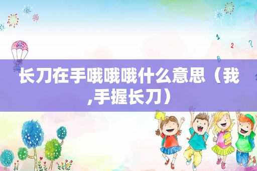 长刀在手哦哦哦什么意思（我,手握长刀）