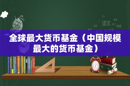 全球最大货币基金（中国规模最大的货币基金）