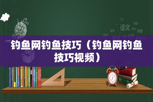 钓鱼网钓鱼技巧（钓鱼网钓鱼技巧视频）
