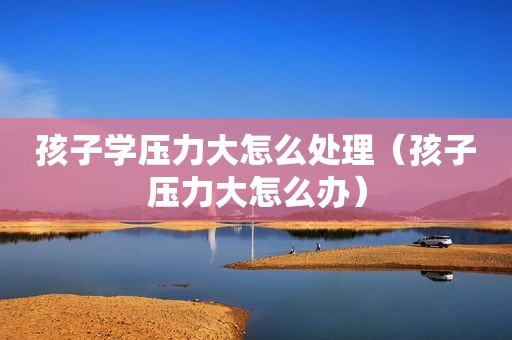 孩子学压力大怎么处理（孩子压力大怎么办）