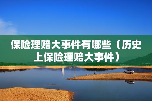 保险理赔大事件有哪些（历史上保险理赔大事件）