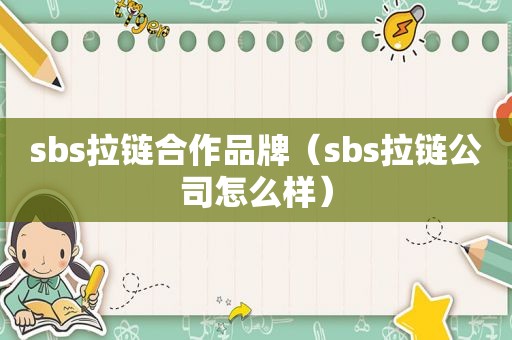  *** s拉链合作品牌（ *** s拉链公司怎么样）