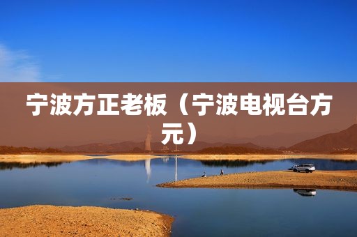宁波方正老板（宁波电视台方元）