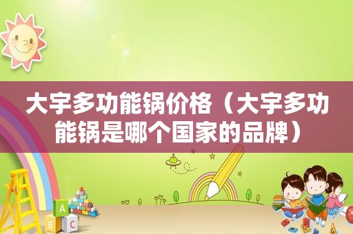大宇多功能锅价格（大宇多功能锅是哪个国家的品牌）