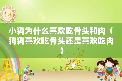 小狗为什么喜欢吃骨头和肉（狗狗喜欢吃骨头还是喜欢吃肉）