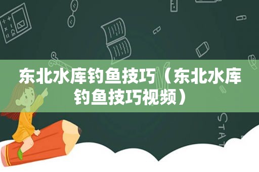 东北水库钓鱼技巧（东北水库钓鱼技巧视频）