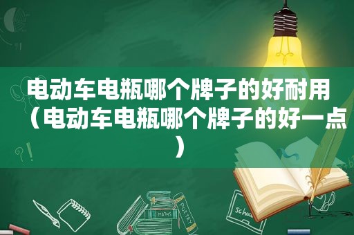 电动车电瓶哪个牌子的好耐用（电动车电瓶哪个牌子的好一点）