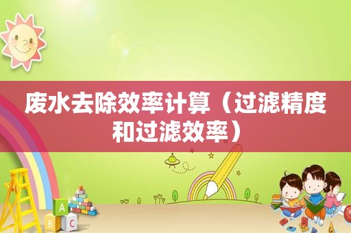 废水去除效率计算（过滤精度和过滤效率）