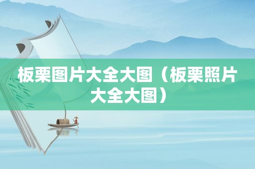 板栗图片大全大图（板栗照片大全大图）