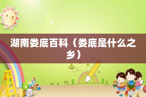 湖南娄底百科（娄底是什么之乡）