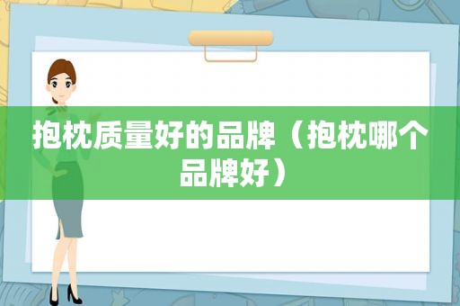 抱枕质量好的品牌（抱枕哪个品牌好）