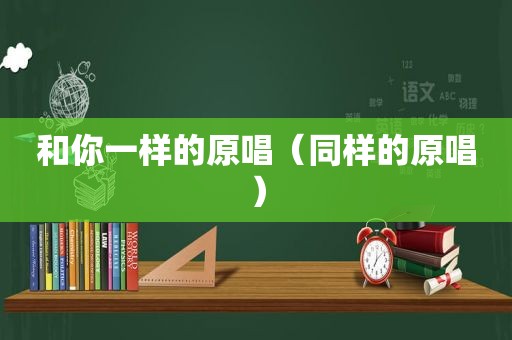 和你一样的原唱（同样的原唱）