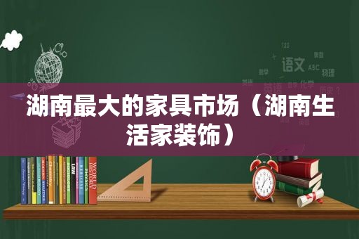 湖南最大的家具市场（湖南生活家装饰）