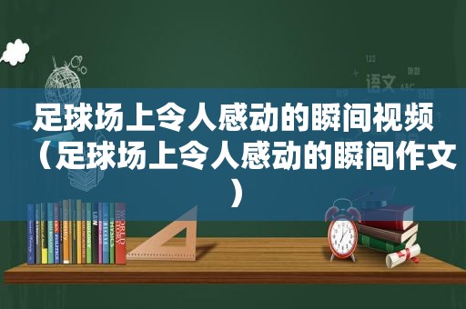 足球场上令人感动的瞬间视频（足球场上令人感动的瞬间作文）