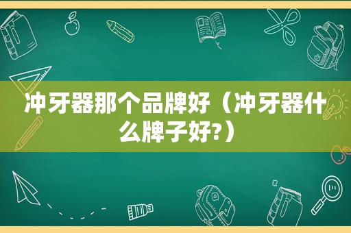 冲牙器那个品牌好（冲牙器什么牌子好?）