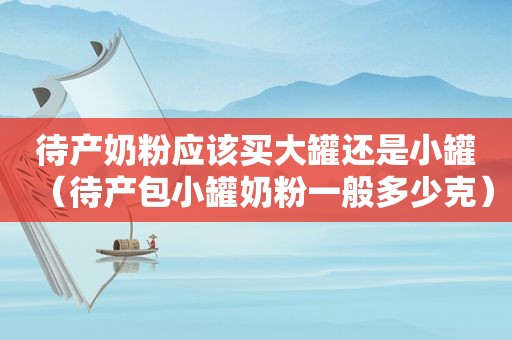 待产奶粉应该买大罐还是小罐（待产包小罐奶粉一般多少克）
