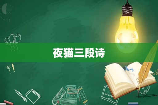 夜猫三段诗