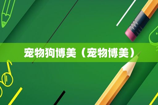 宠物狗博美（宠物博美）