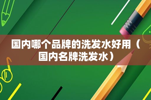 国内哪个品牌的洗发水好用（国内名牌洗发水）