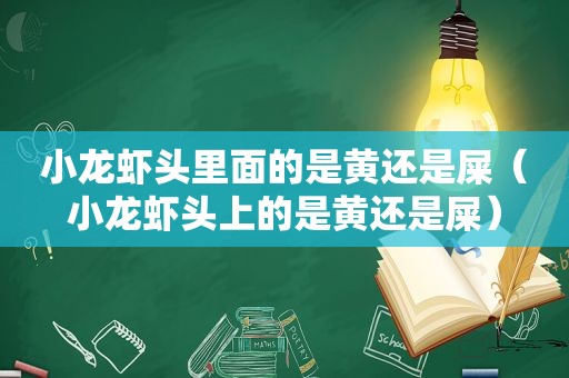 小龙虾头里面的是黄还是屎（小龙虾头上的是黄还是屎）