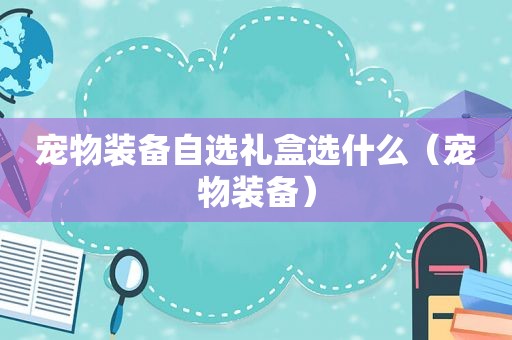 宠物装备自选礼盒选什么（宠物装备）