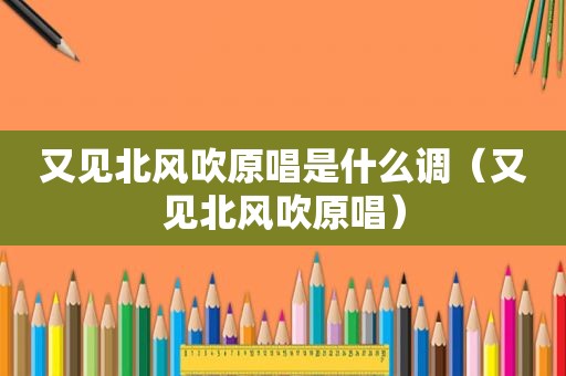 又见北风吹原唱是什么调（又见北风吹原唱）