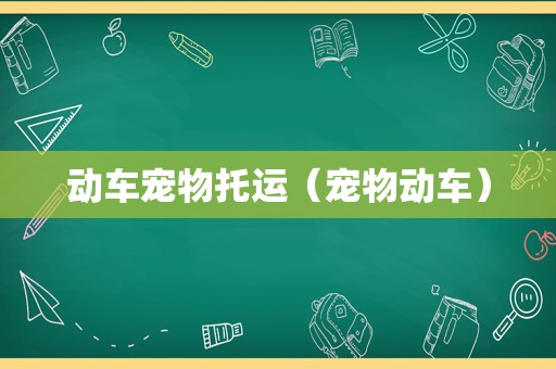 动车宠物托运（宠物动车）