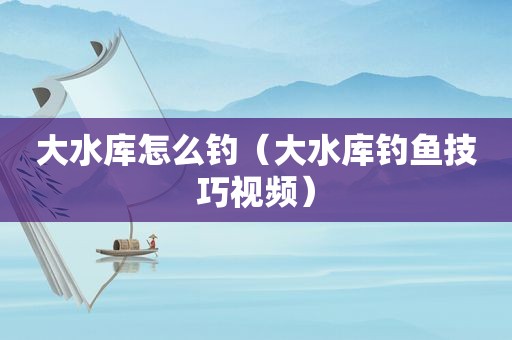 大水库怎么钓（大水库钓鱼技巧视频）