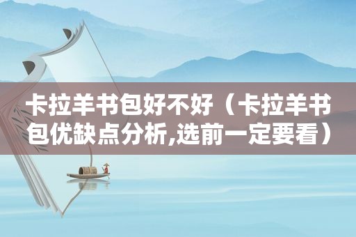 卡拉羊书包好不好（卡拉羊书包优缺点分析,选前一定要看）