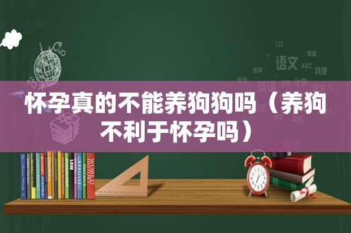 怀孕真的不能养狗狗吗（养狗不利于怀孕吗）