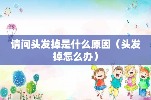 请问头发掉是什么原因（头发掉怎么办）