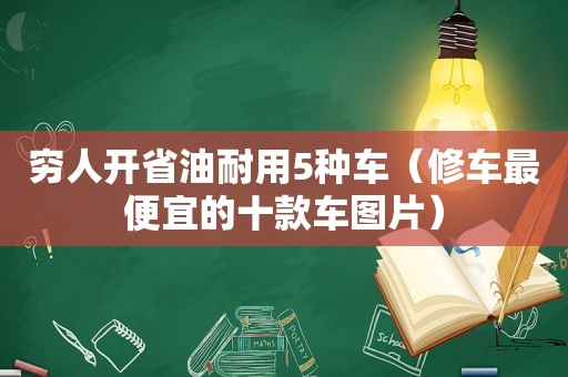 穷人开省油耐用5种车（修车最便宜的十款车图片）