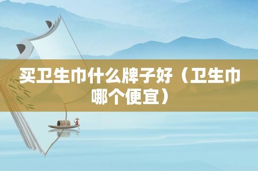 买卫生巾什么牌子好（卫生巾哪个便宜）