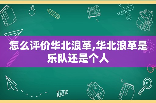 怎么评价华北浪革,华北浪革是乐队还是个人