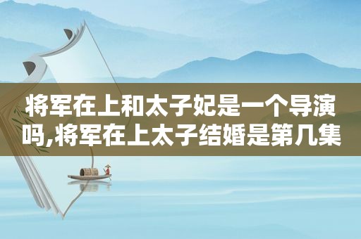 将军在上和太子妃是一个导演吗,将军在上太子结婚是第几集